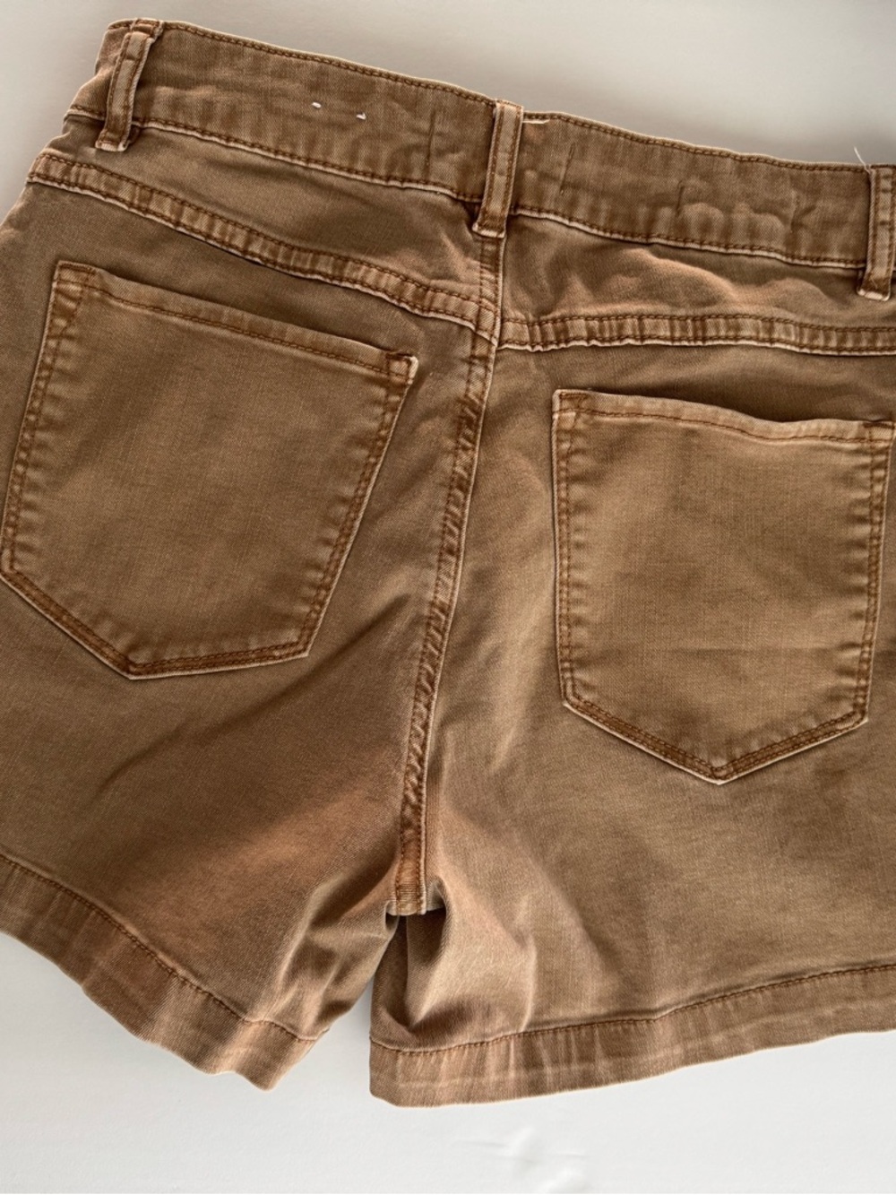 Tribal Brown Women's Denim Shorts - Picture 2 of 5